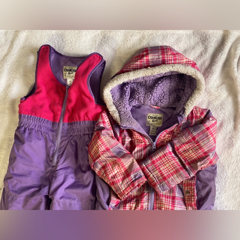 OshKosh B'gosh Pink and Purple Snowsuit Set